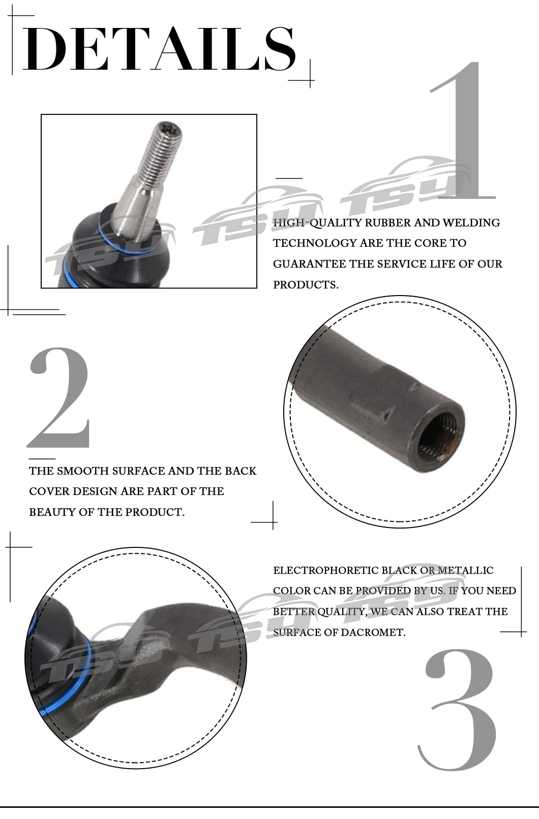 Good Price Chassis Parts OE 31658181 Tie Rod End for Volvo